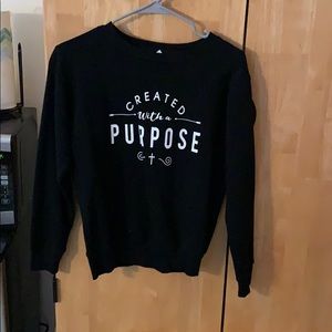 Black crewneck; never worn, didn’t fit.